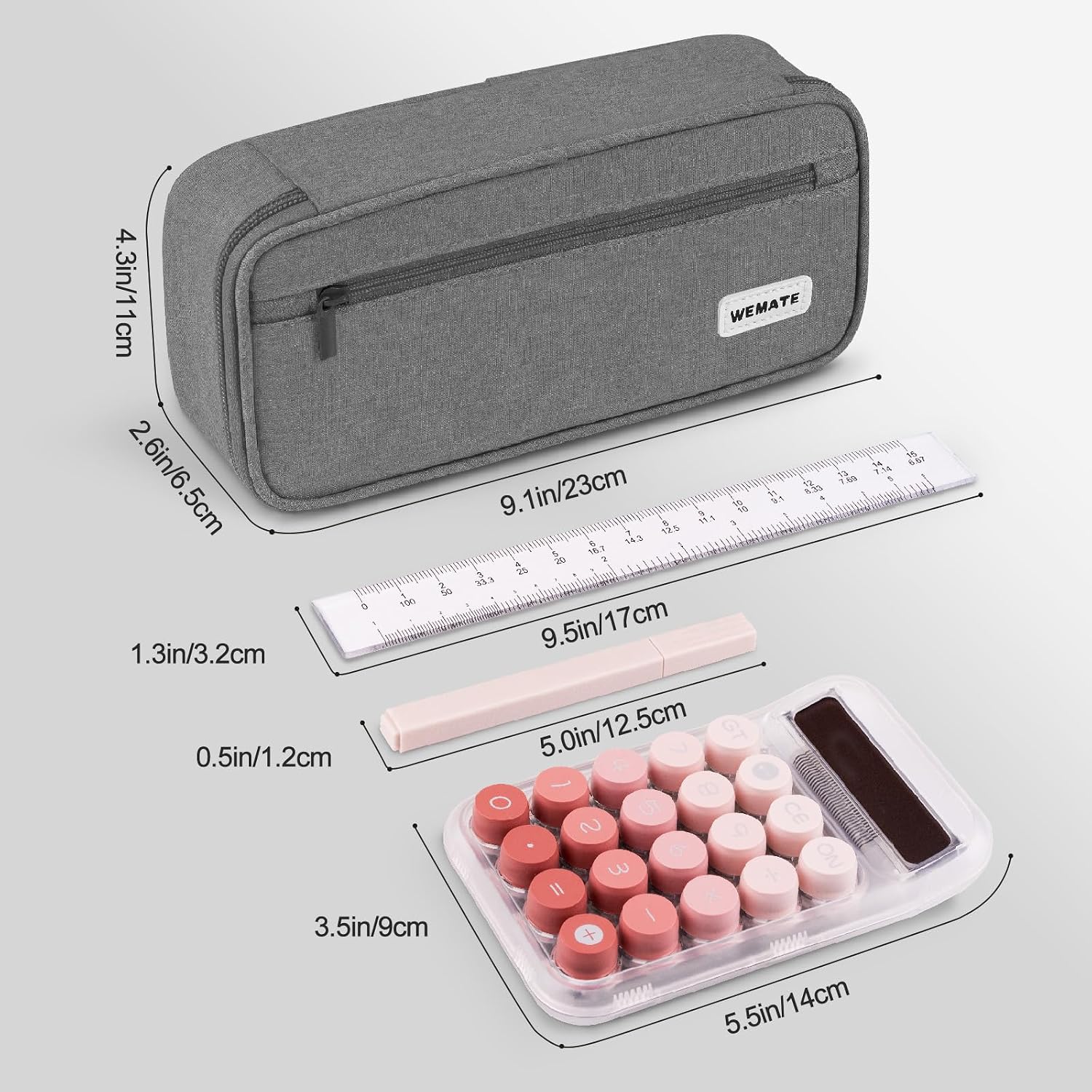 Large Pencil Case, Big Capacity Pencil Pouch Stationery Pen Bag, Storage High Capacity Bag Pouch Holder Box Organizer, Marker Pen Case for Women & Men