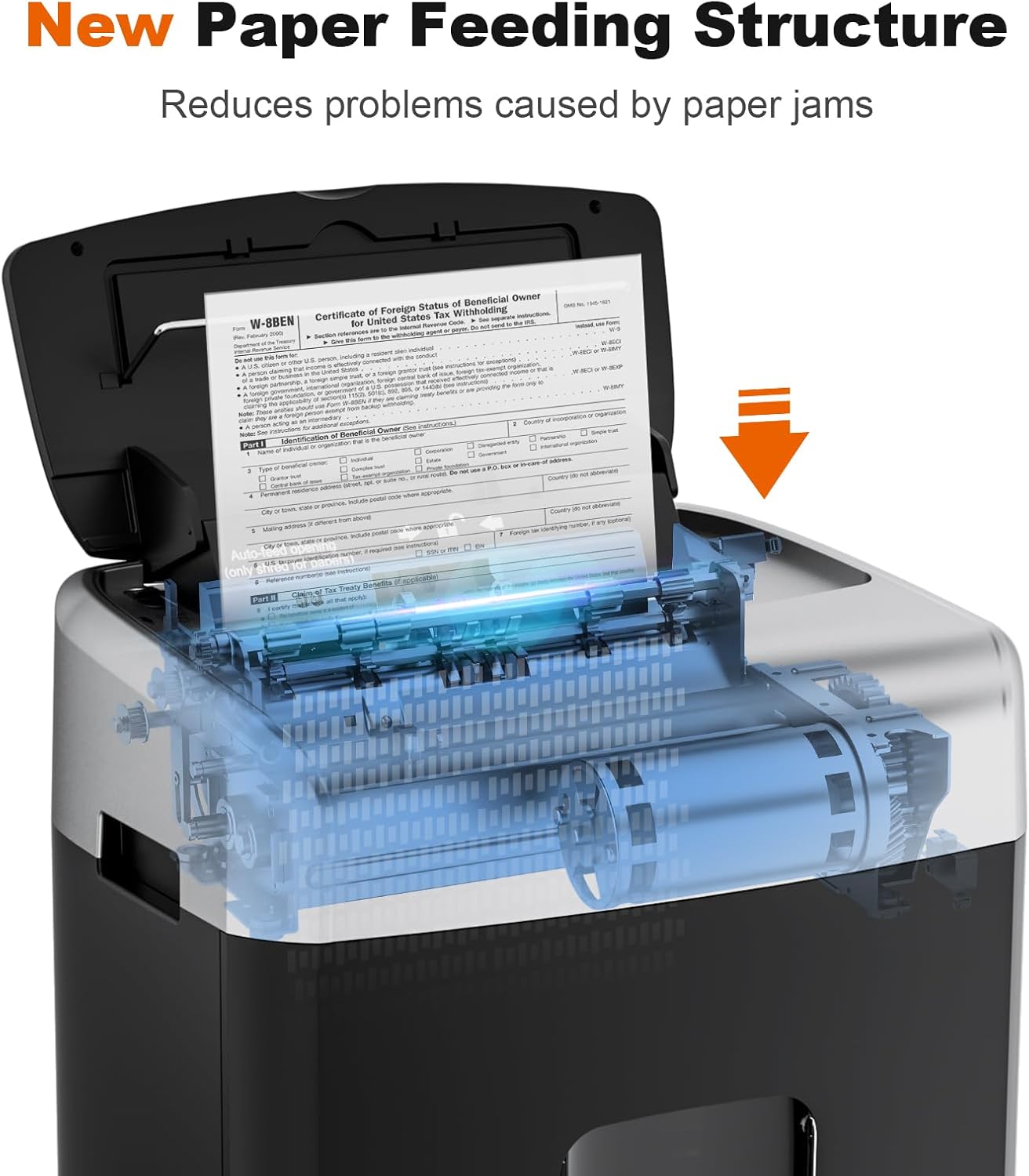 120-Sheet Auto Feed Paper Shredder for Office, Heavy Duty Micro Cut | P-4, 12-Sheet Manual, 30-Min Run, 6-Gal Pullout Bin, Jam-Proof, Overheat Protection, Déchiqueteuse à Papier, C233-B New Model