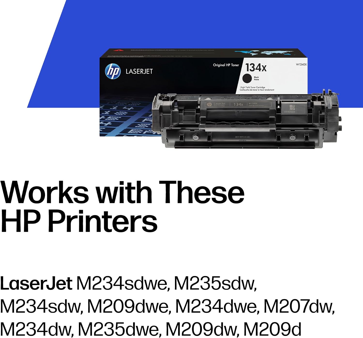 134X | High Yield Toner Cartridge | Black | W1340X (Pack of 2)