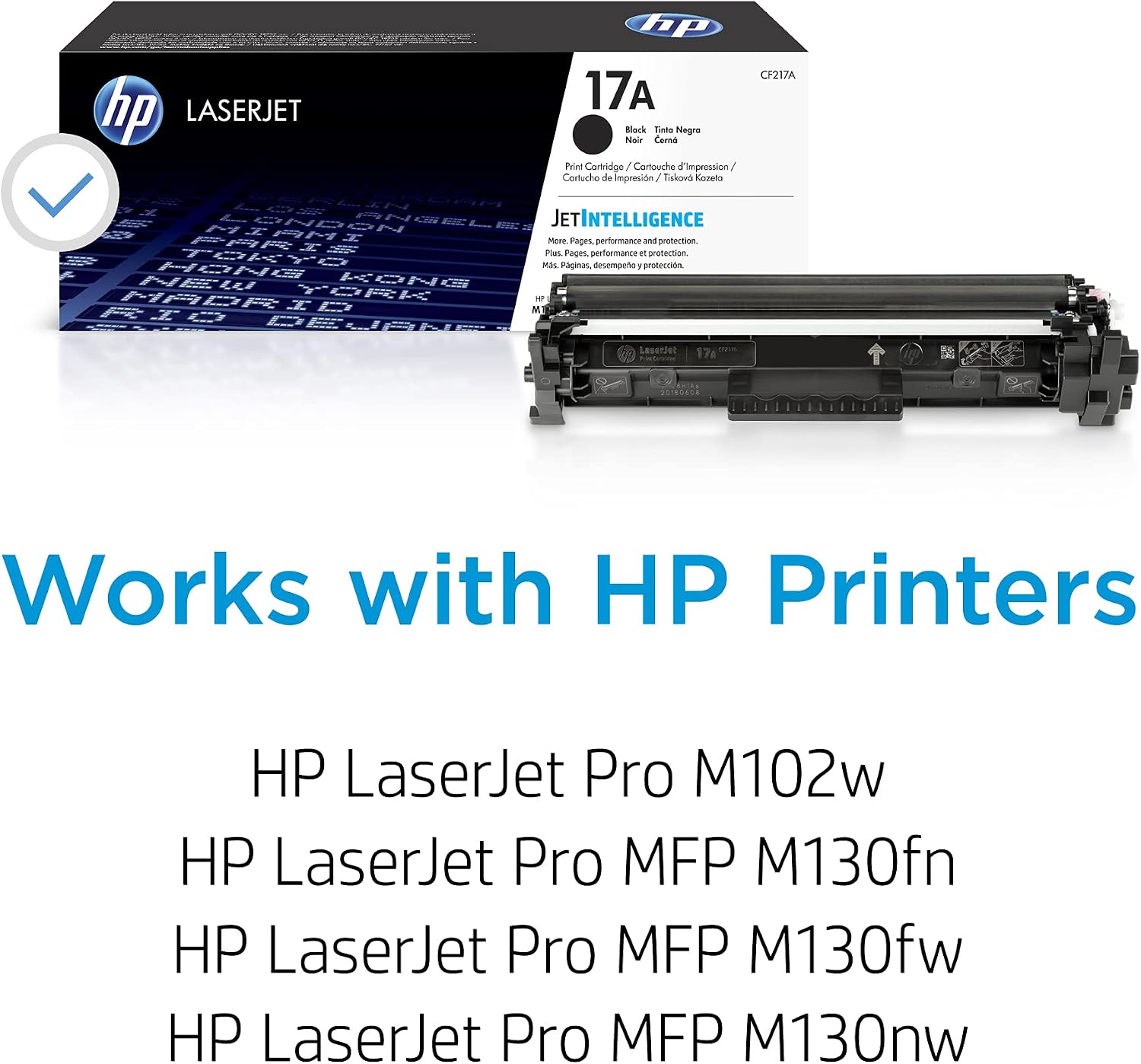 17A CF217A Toner-Cartridge Black Works with LaserJet Pro M102, M130 (Pack of 2)