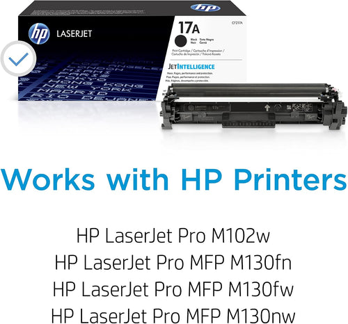 17A CF217A Toner-Cartridge Black Works with LaserJet Pro M102, M130 (Pack of 2)