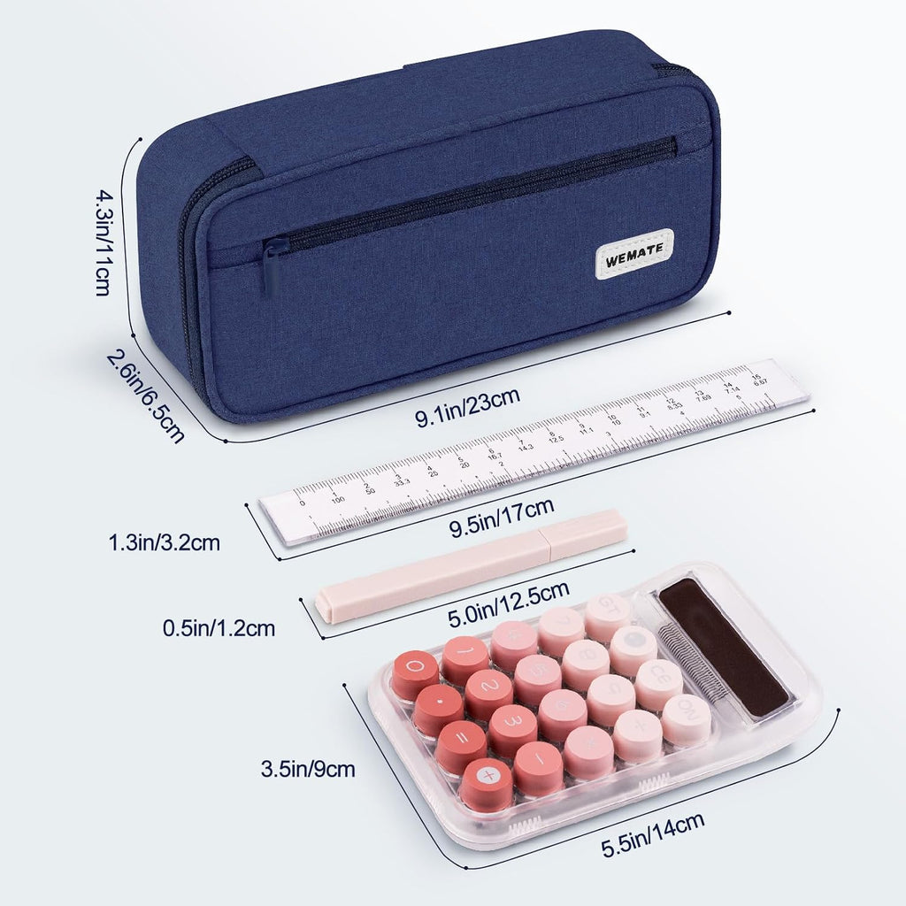 Large Pencil Case, Big Capacity Pencil Pouch Stationery Pen Bag, Storage High Capacity Bag Pouch Holder Box Organizer, Marker Pen Case for Women & Men