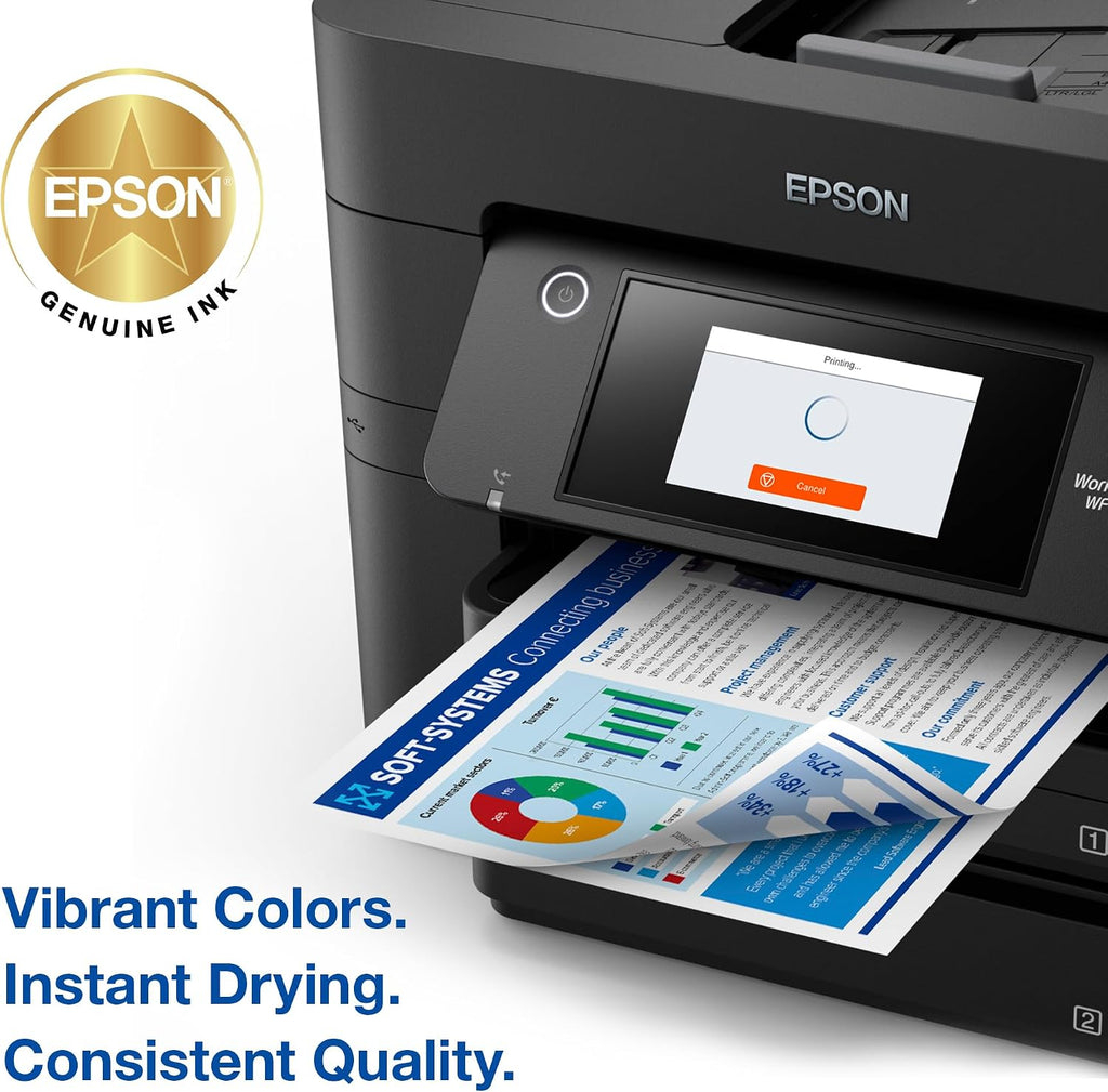 822 DURABrite Ultra Ink High Capacity Black & Standard Color Cartridge Combo Pack (T822XL-BCS) Works with Workforce Pro WF-3820,3823, 4820, 4830, 4833, 4834