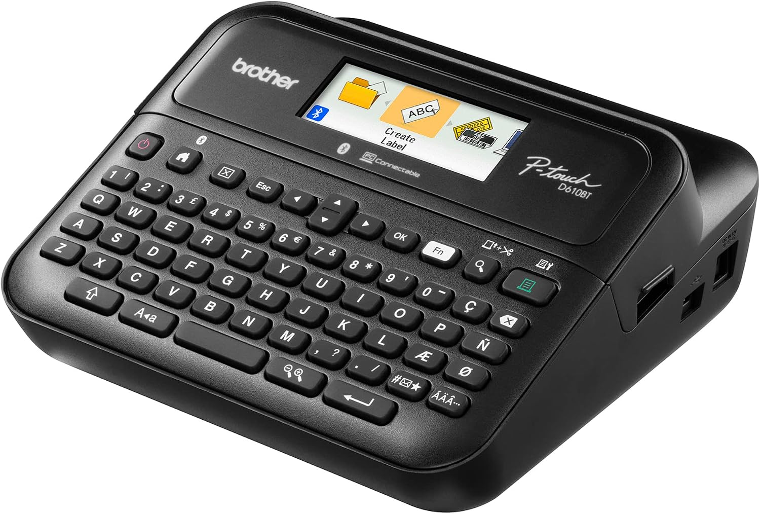 P-Touch PT-D610BT Business Professional Connected Label Maker – Bluetooth? Thermal Labeling Machine – TZe Tape Included – Refillable, LabelManager-Compatible