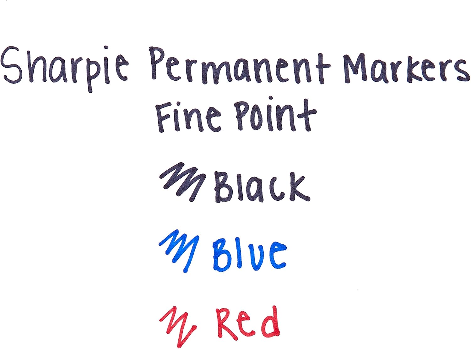 Permanent Markers, Fine Point, Assorted Colours, 3 Count (Pack of 5)