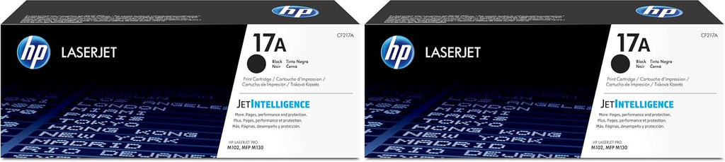 17A CF217A Toner-Cartridge Black Works with LaserJet Pro M102, M130 (Pack of 2)