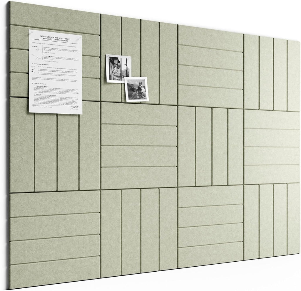 Large Cork Board 36" x 24" Alternative - 6 Pack Felt Wall Tiles with 40 Safe Removable Adhesive Tabs, 30 Pushpins, Cork Boards for Walls Pin Board Bulletin Board Office Decor-Charcoal Gray