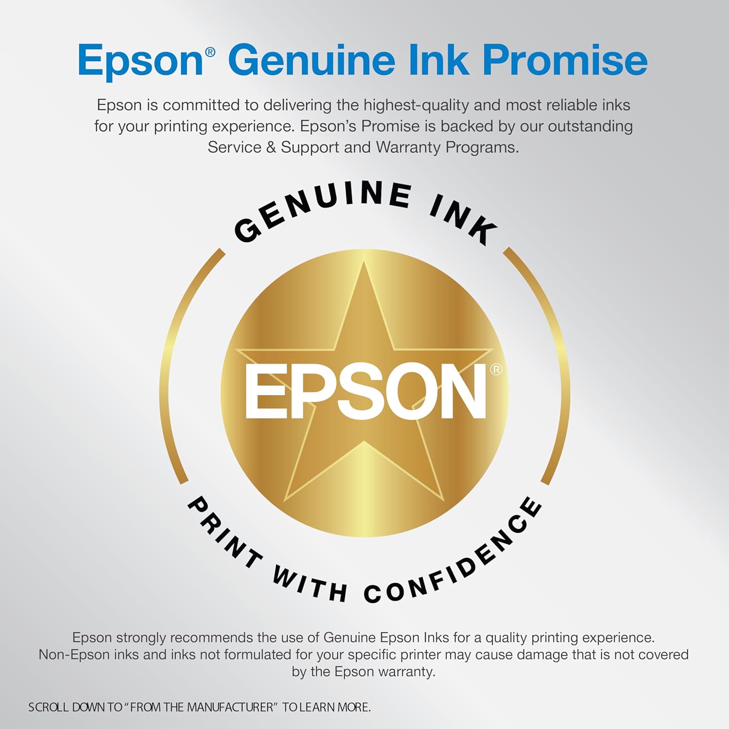 EcoTank ET-2980 Wireless All-in-One Color Supertank Printer with up to 3 Years of Ink Refillable Tanks, Perfect for Home, 15 PPM, 1.44" Colorful Screen, Auto 2-Sided Printing - Black