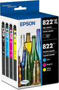 822 DURABrite Ultra Ink High Capacity Black & Standard Color Cartridge Combo Pack (T822XL-BCS) Works with Workforce Pro WF-3820,3823, 4820, 4830, 4833, 4834