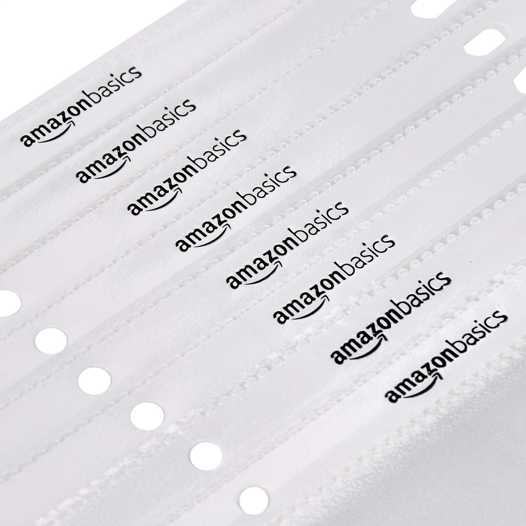Basics Non-Glare Sheet Protector for Documents, with Pre-Punched Holes, 500 Count, 21.59 x 27.94 cm, Clear