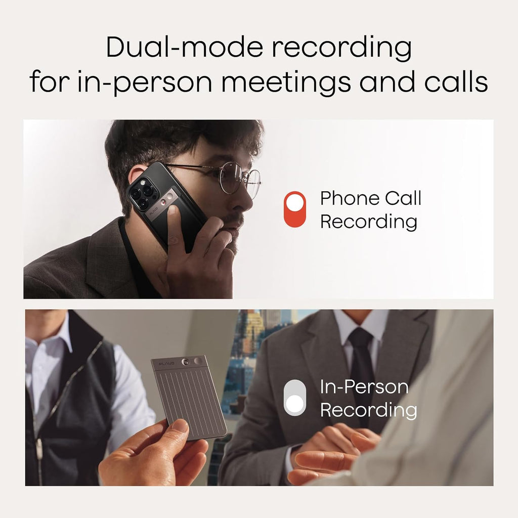 Note AI Voice Recorder, Note Taker w/Case, App Control, Transcribe & Summarize with AI, Support 112 Languages, for Meetings, Calls, Lectures, Professionals, Teams, Starlight, Non-Pro Version