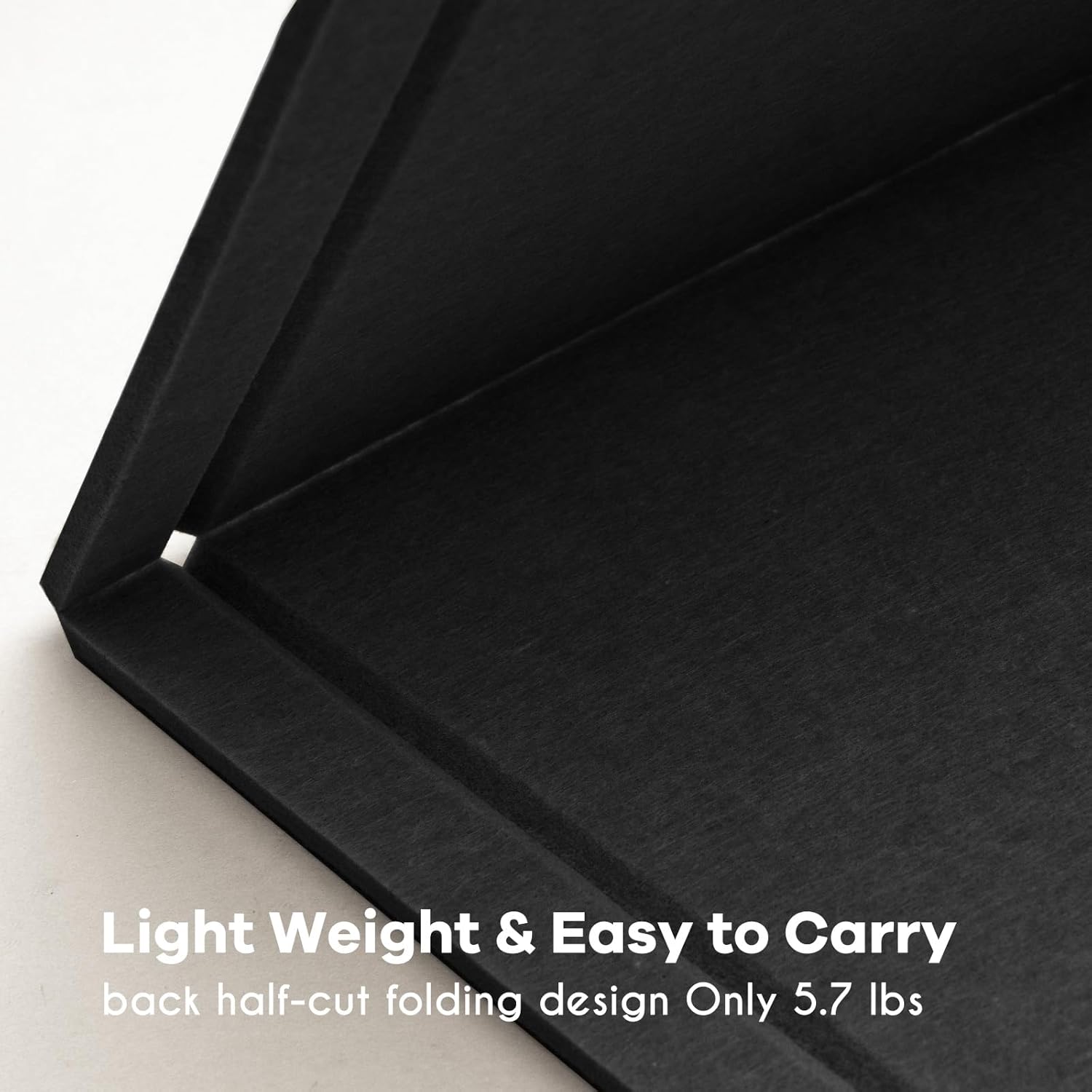 Large Bulletin Board - 120 x 180 cm, Decorative Felt Pin Board for Wall - 6' x 4' Foldable Photo Display Board with Self-Adhesive Tape, Includes 20 Push Pins - Black