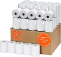 3 1/8" x 2" Thermal Receipt Paper Rolls, 80mm POS Receipt Paper Cash Register Roll, 50 Rolls Sealed Pack