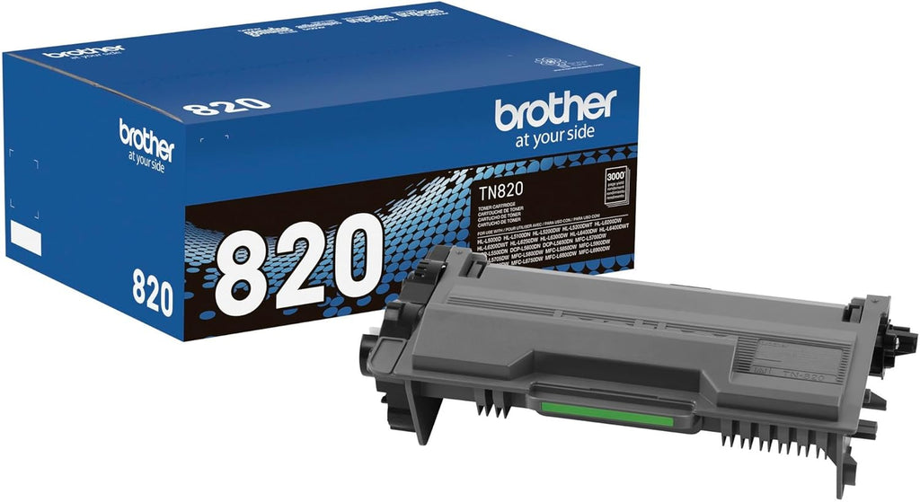 Genuine Toner Cartridge, TN820, Replacement Black Toner, Page Yield Up To 3,000 Pages, Dash Replenishment Cartridge