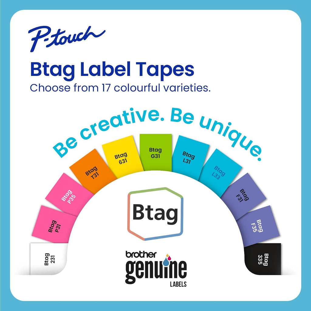PTN25BT Label Maker and BTAG 3M02 Tape (3 Pack)