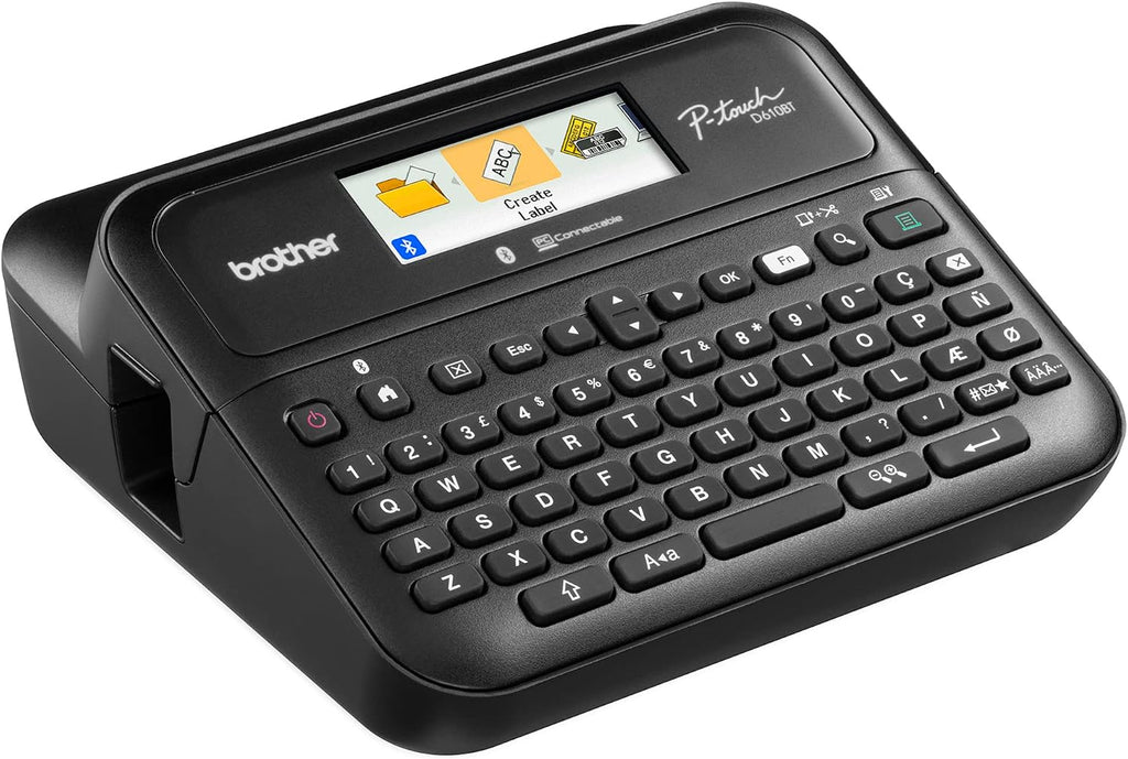 P-Touch PT-D610BT Business Professional Connected Label Maker – Bluetooth? Thermal Labeling Machine – TZe Tape Included – Refillable, LabelManager-Compatible