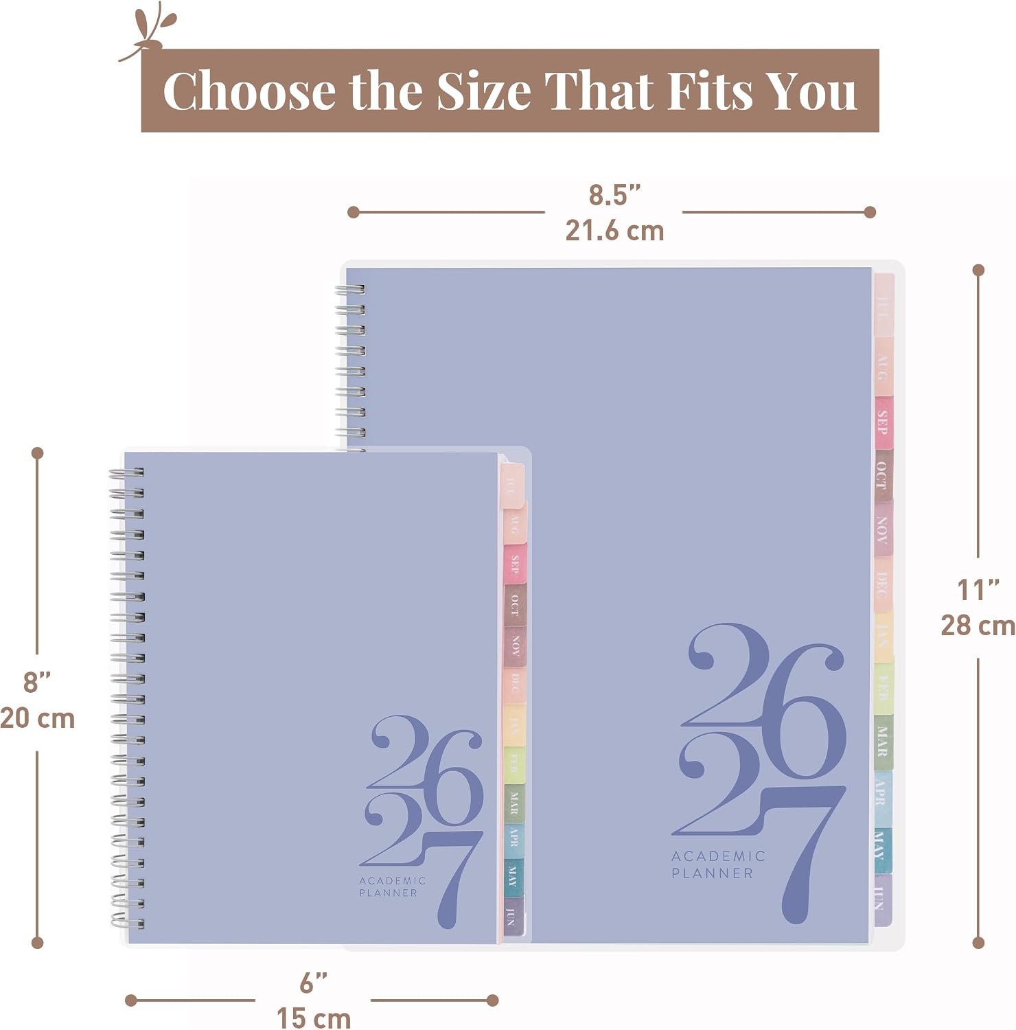 Rileys Academic Planner 2025-2026, Daily, Weekly & Monthly Planner, July 2025 - June 2026, Student Notes Pages, Twin-Wire Binding, Weekly Agenda for School & Work (20 x 15 cm, Black)