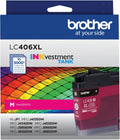 Genuine LC406XLMS High-Yield Ink Cartridge, Magenta | Prints up to 5,000 pages, Compatible with MFC-J4335DW, MFC-J4335DWXL, MFC-J4345DWXL, MFC-J4535DW, and MFC-J4535DWXL.