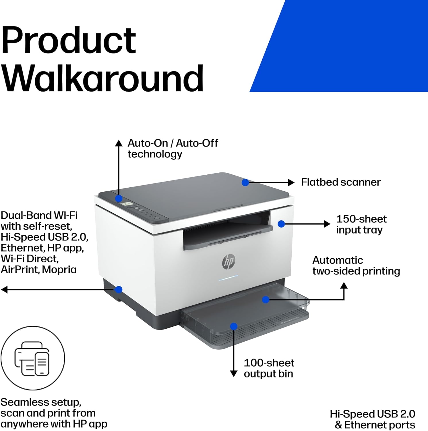 LaserJet MFP M234dw Printer | 6GW99F