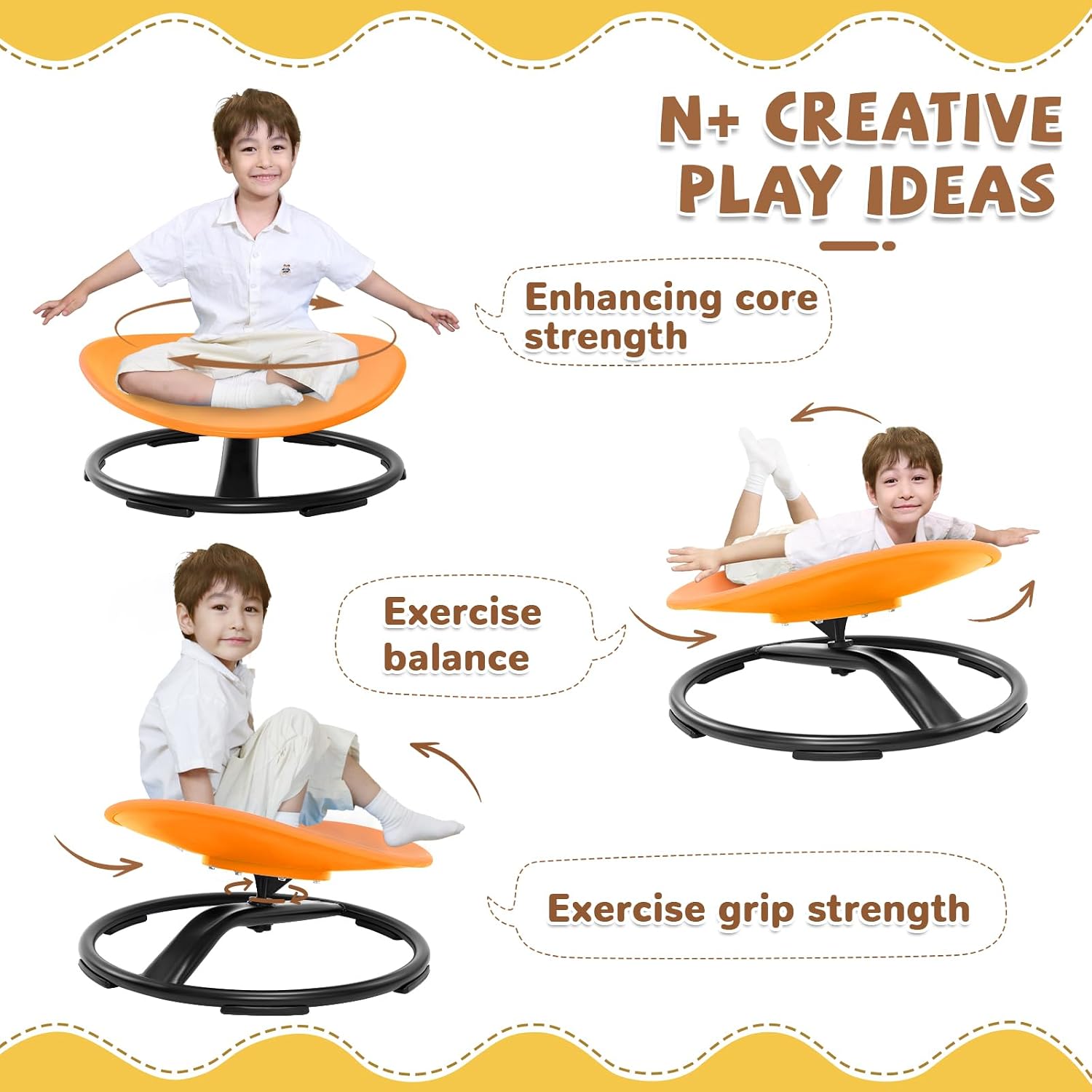 Spinning Chair for Autistic Kids (Ages 3-18) - Autism Sensory Toy Gift