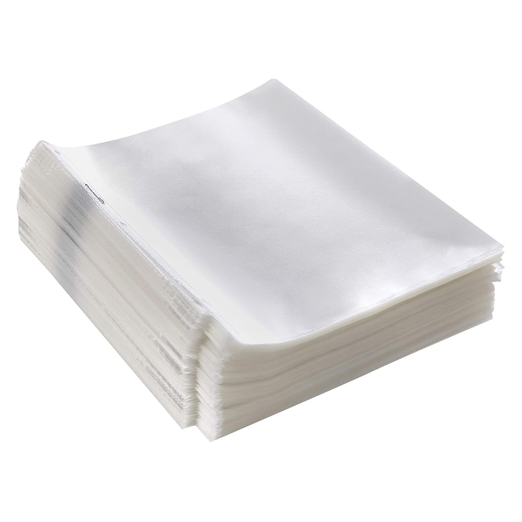 Basics Non-Glare Sheet Protector for Documents, with Pre-Punched Holes, 500 Count, 21.59 x 27.94 cm, Clear