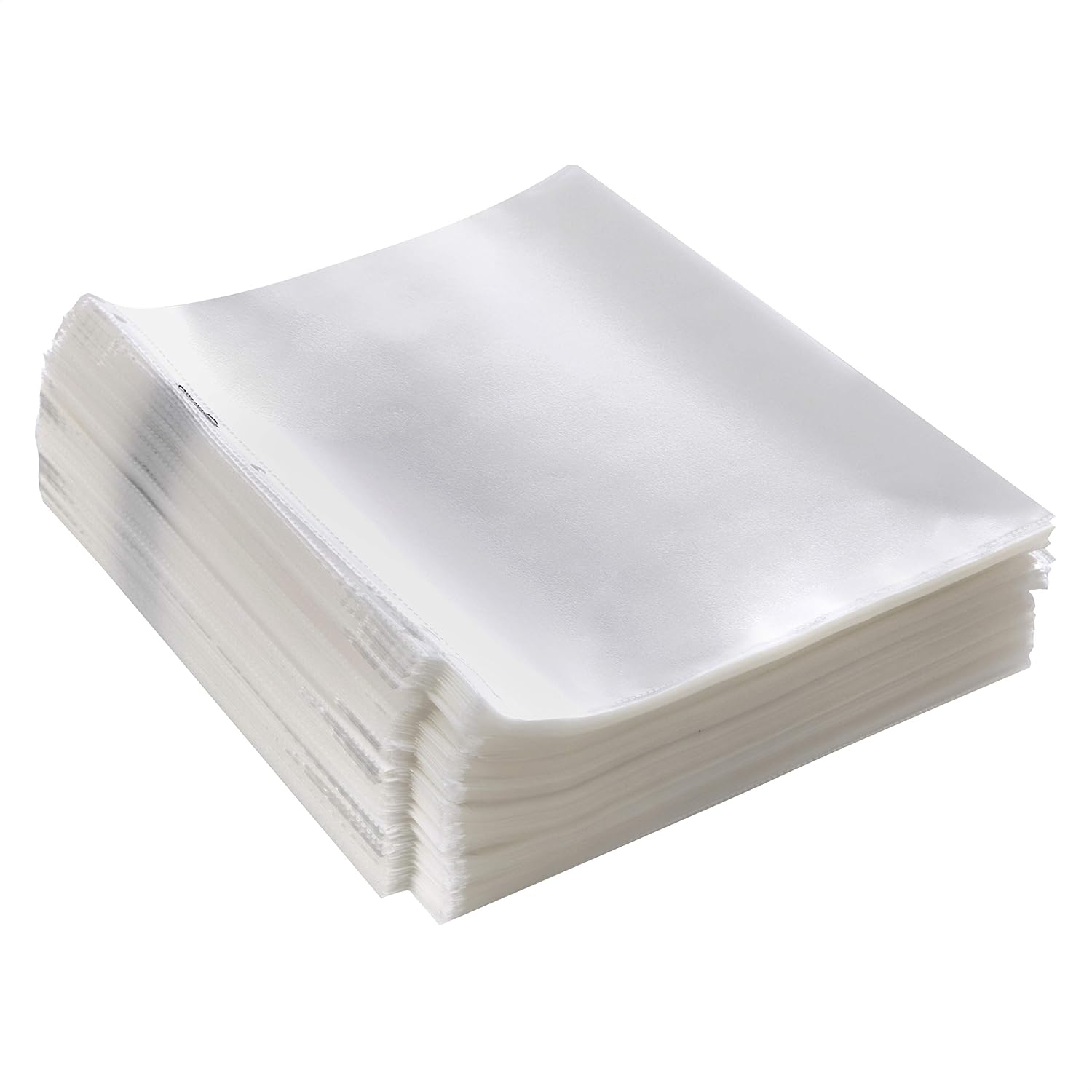 Basics Non-Glare Sheet Protector for Documents, with Pre-Punched Holes, 500 Count, 21.59 x 27.94 cm, Clear