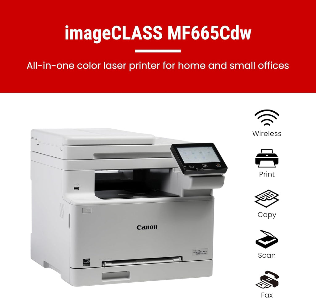Color imageCLASS MF665Cdw - All in One, Wireless Laser Printer