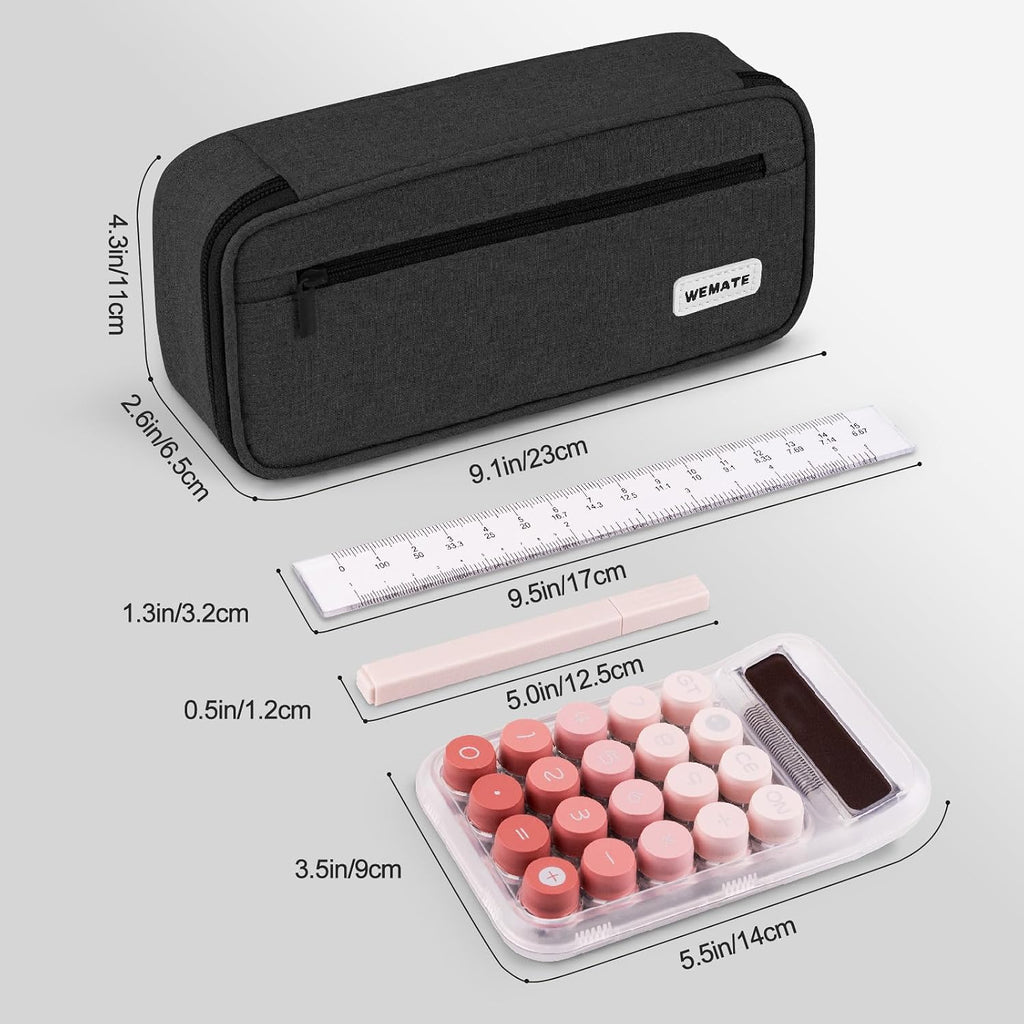 Large Pencil Case, Big Capacity Pencil Pouch Stationery Pen Bag, Storage High Capacity Bag Pouch Holder Box Organizer, Marker Pen Case for Women & Men