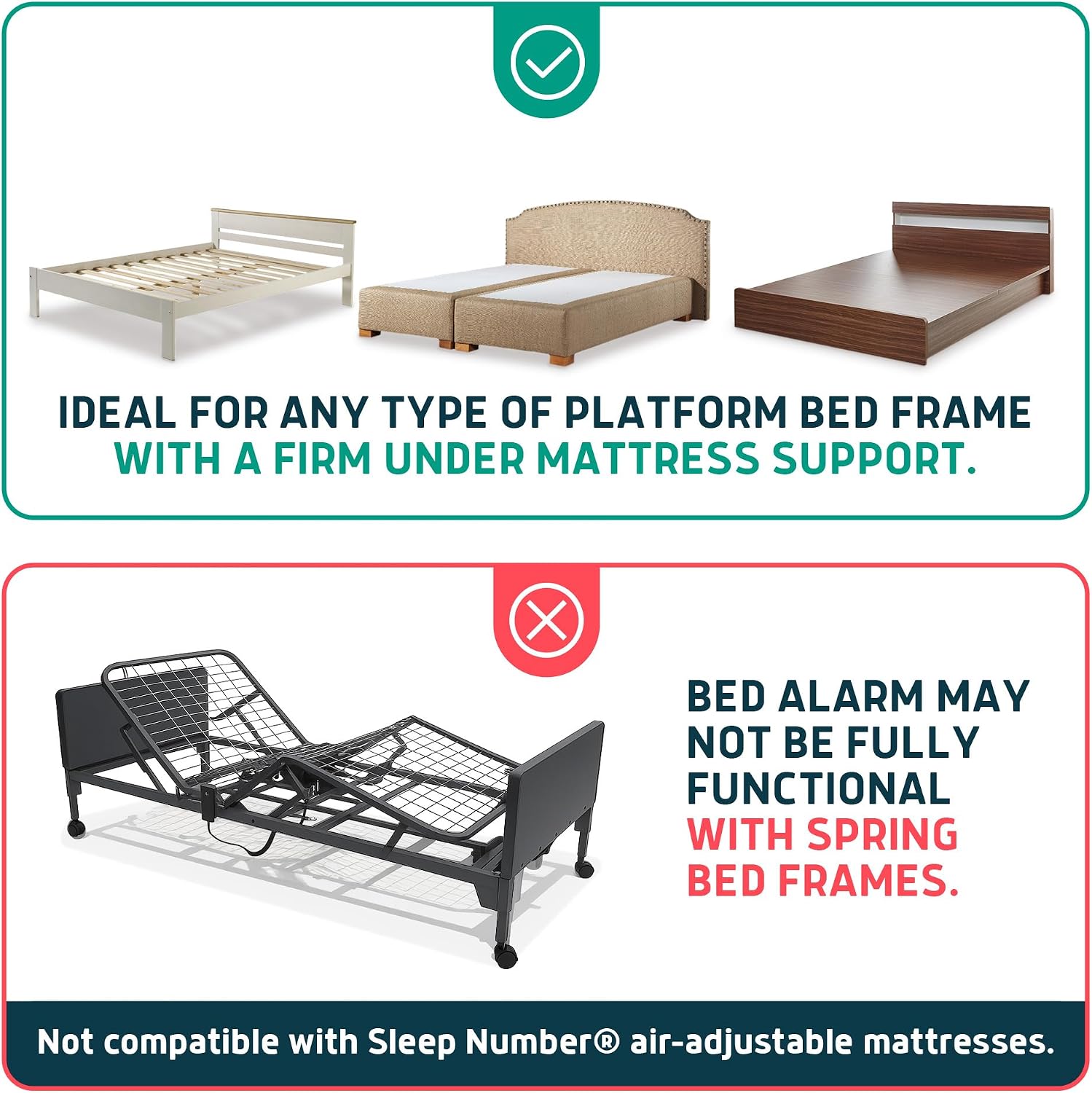 Under Mattress Bed Alarm for Elderly - Invisible & Wireless Sensor Pad with Early Alert & Pager - Our Most Advanced Fall Prevention System for Dementia, Ideal for Loved Ones who Refuse Help