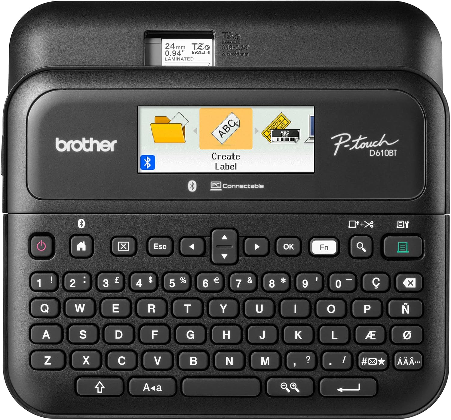P-Touch PT-D610BT Business Professional Connected Label Maker – Bluetooth? Thermal Labeling Machine – TZe Tape Included – Refillable, LabelManager-Compatible