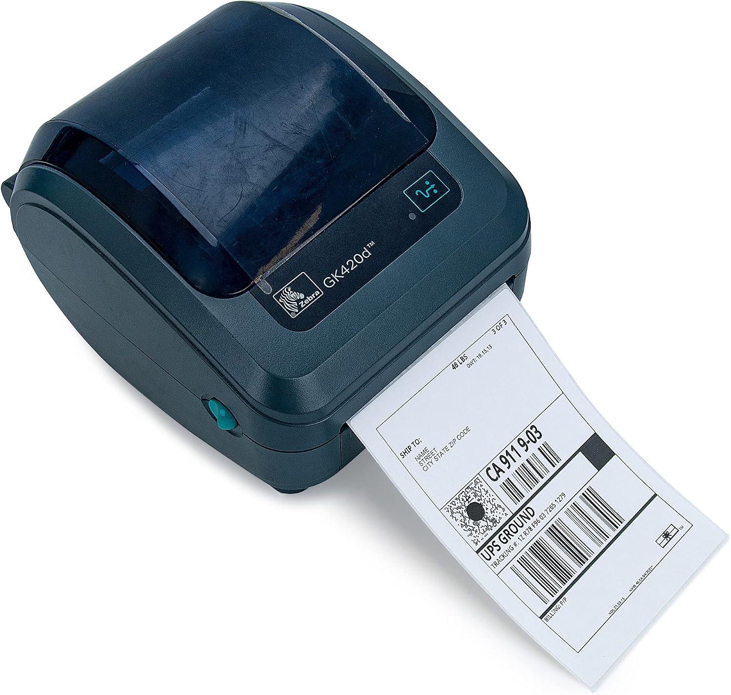 6000 Fanfold 4" x 6" Direct Thermal Shipping Labels, with Perforated Line for Thermal Printers - Compatible with Zebra & Rollo Printer