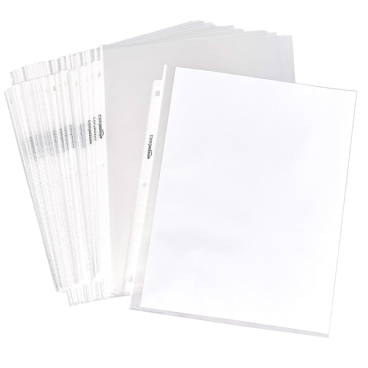 Basics Sheet Protector, Non-Glare, 100-Pack, 8.5 x 11, Clear