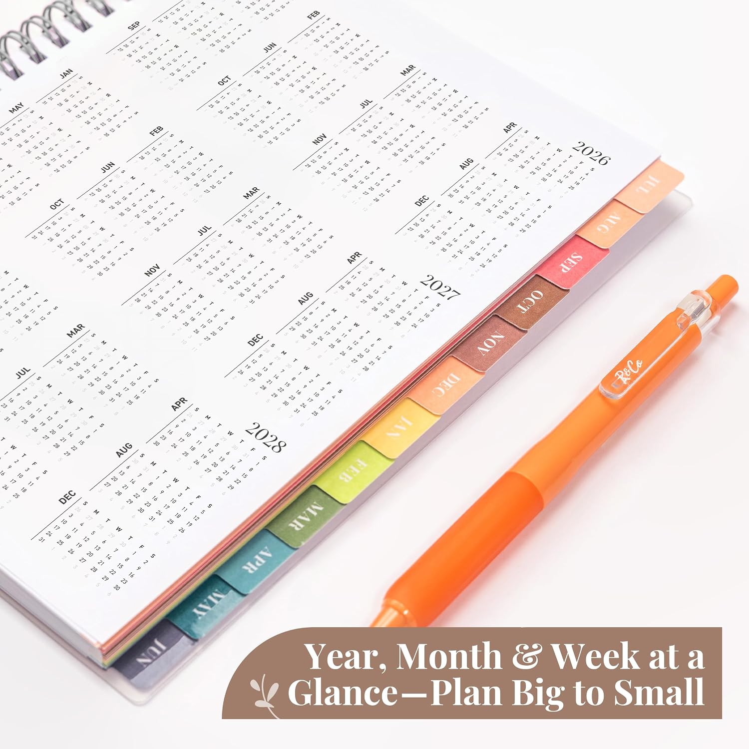 Rileys Academic Planner 2026-2027, Daily, Weekly & Monthly Planner, July 2026 - June 2027, Student Notes Pages, Twin-Wire Binding Weekly Agenda for School & Work (20 x 15 cm, Blue)