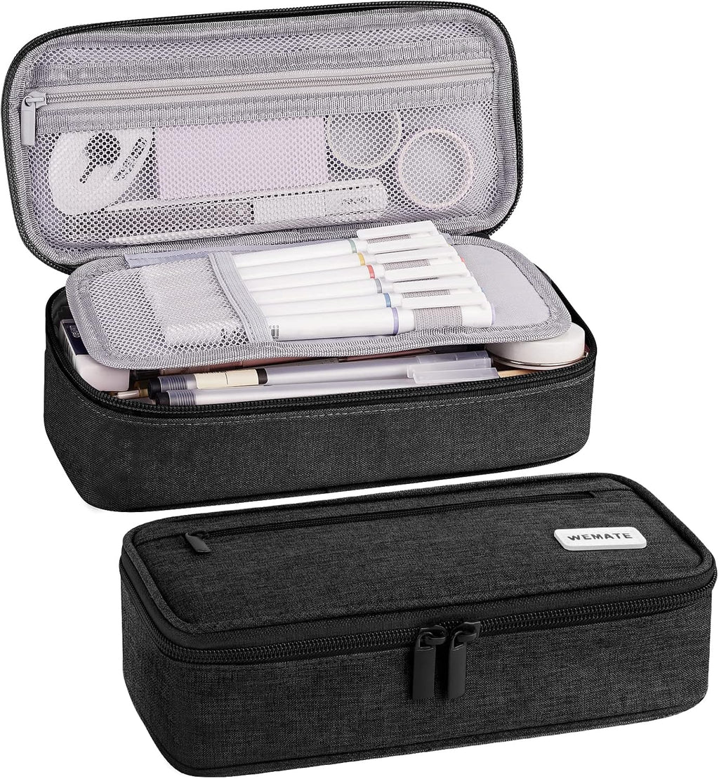 Large Pencil Case, Big Capacity Pencil Pouch Stationery Pen Bag, Storage High Capacity Bag Pouch Holder Box Organizer, Marker Pen Case for Women & Men