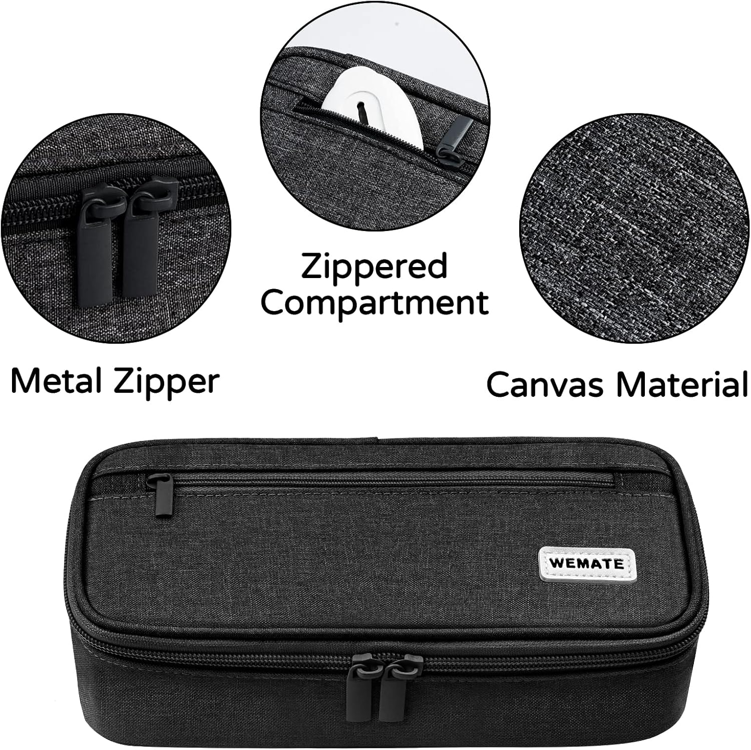 Large Pencil Case, Big Capacity Pencil Pouch Stationery Pen Bag, Storage High Capacity Bag Pouch Holder Box Organizer, Marker Pen Case for Women & Men