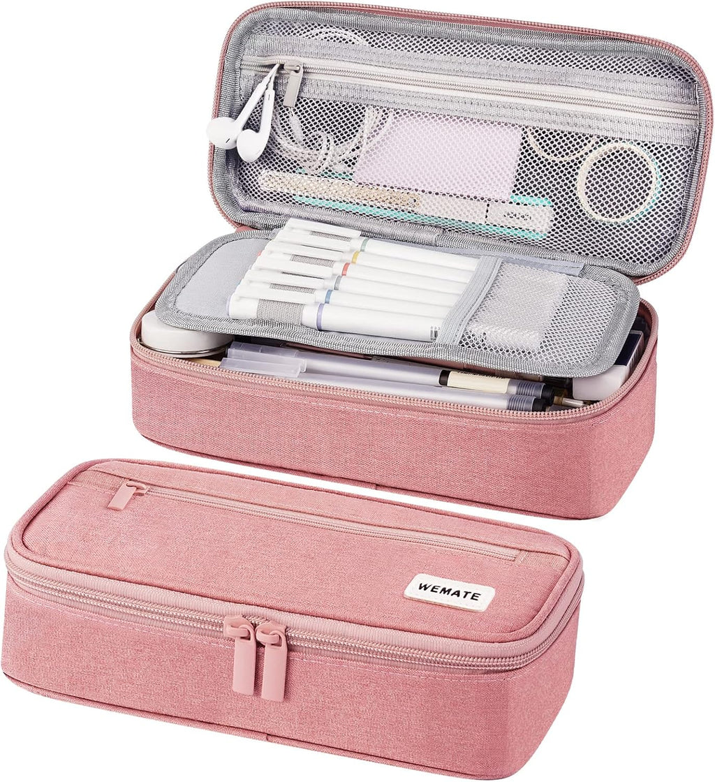Large Pencil Case, Big Capacity Pencil Pouch Stationery Pen Bag, Storage High Capacity Bag Pouch Holder Box Organizer, Marker Pen Case for Women & Men
