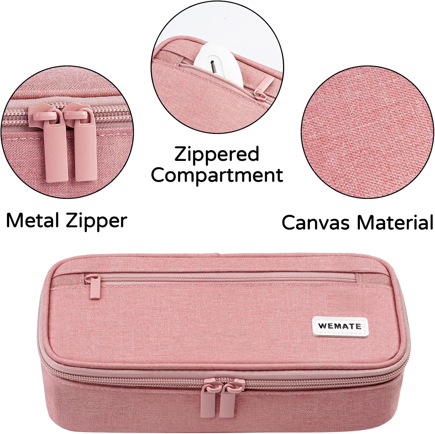 Large Pencil Case, Big Capacity Pencil Pouch Stationery Pen Bag, Storage High Capacity Bag Pouch Holder Box Organizer, Marker Pen Case for Women & Men