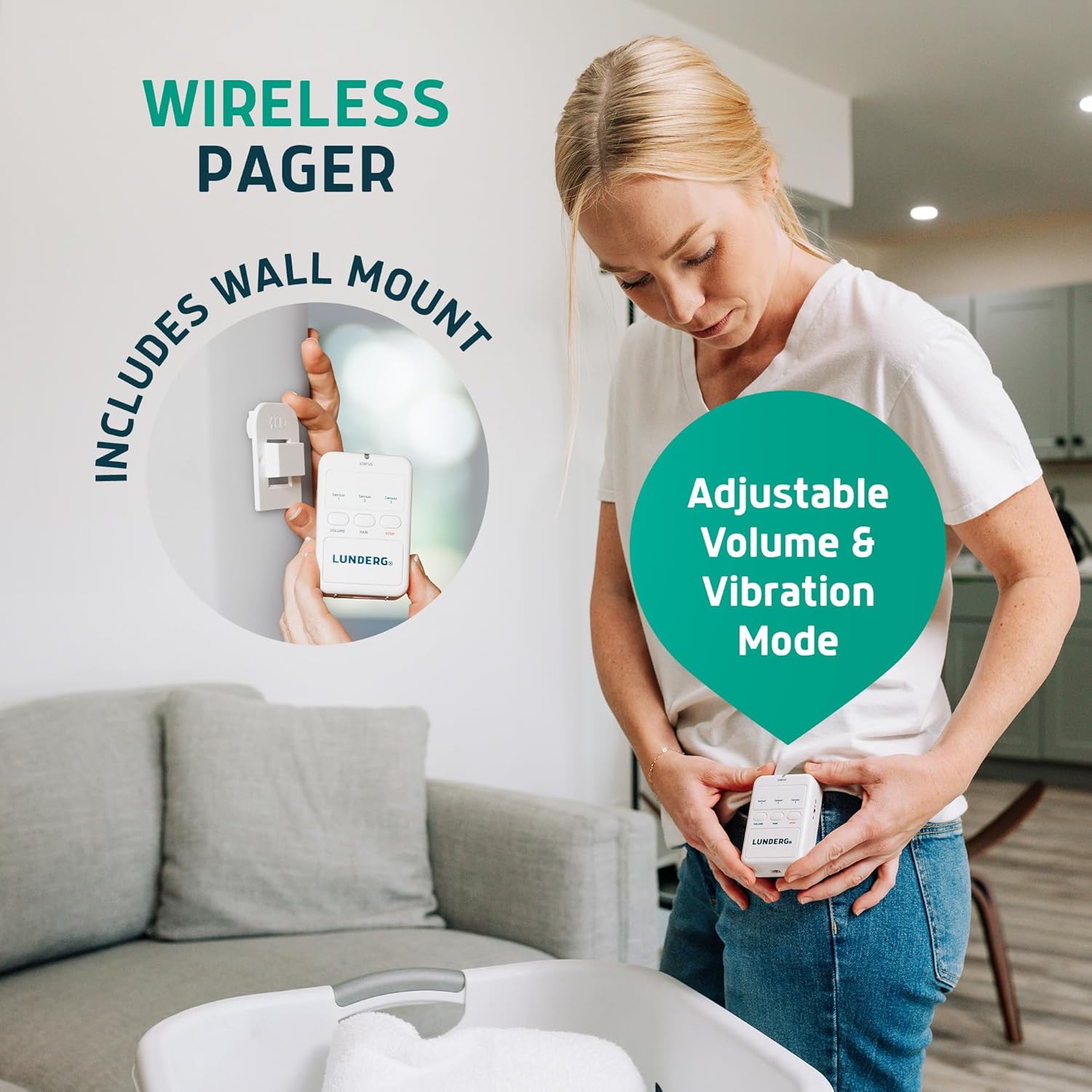 Under Mattress Bed Alarm for Elderly - Invisible & Wireless Sensor Pad with Early Alert & Pager - Our Most Advanced Fall Prevention System for Dementia, Ideal for Loved Ones who Refuse Help