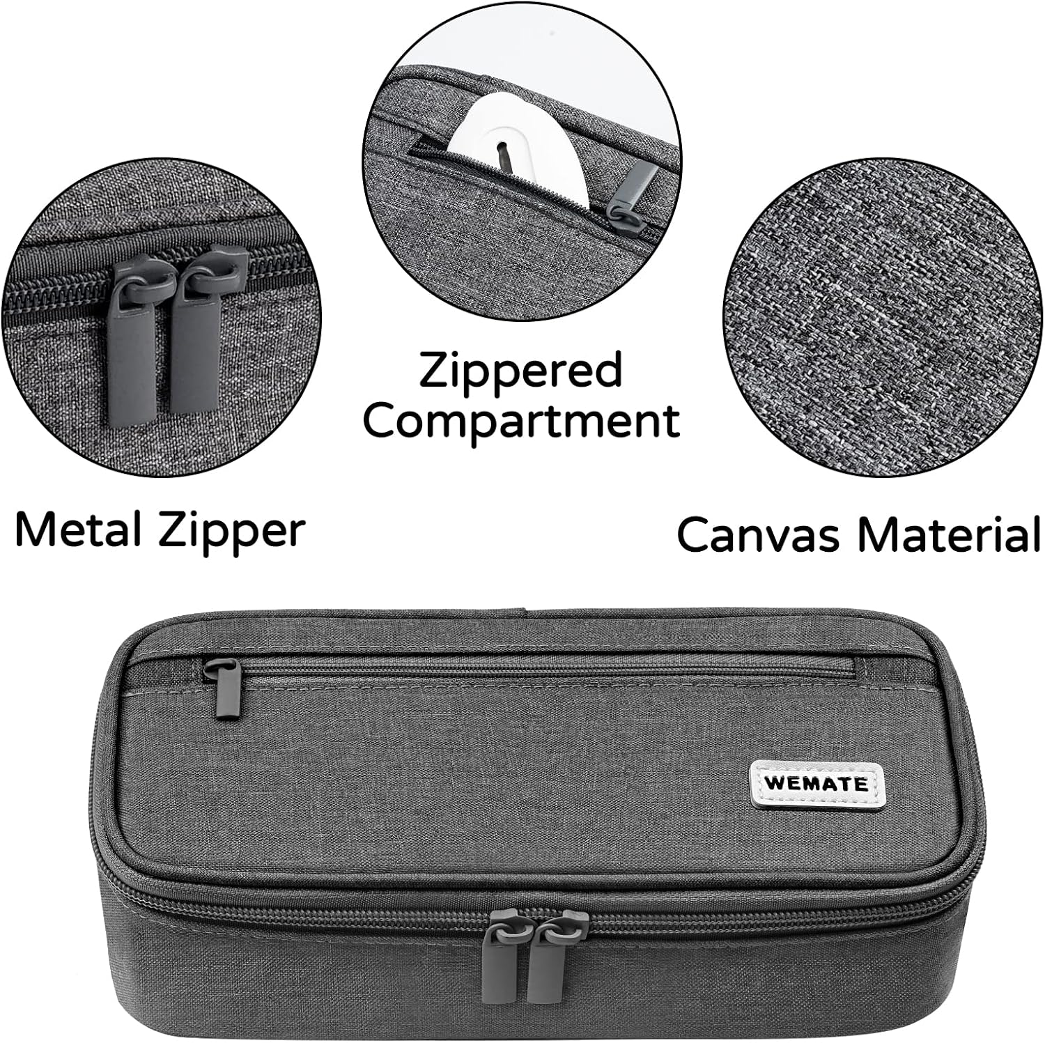 Large Pencil Case, Big Capacity Pencil Pouch Stationery Pen Bag, Storage High Capacity Bag Pouch Holder Box Organizer, Marker Pen Case for Women & Men